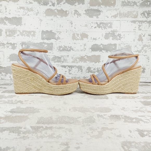 New Bp Cohan Espandrille Platform Wedge Sandal In Tan Mocha M279 - Picture 7 of 12